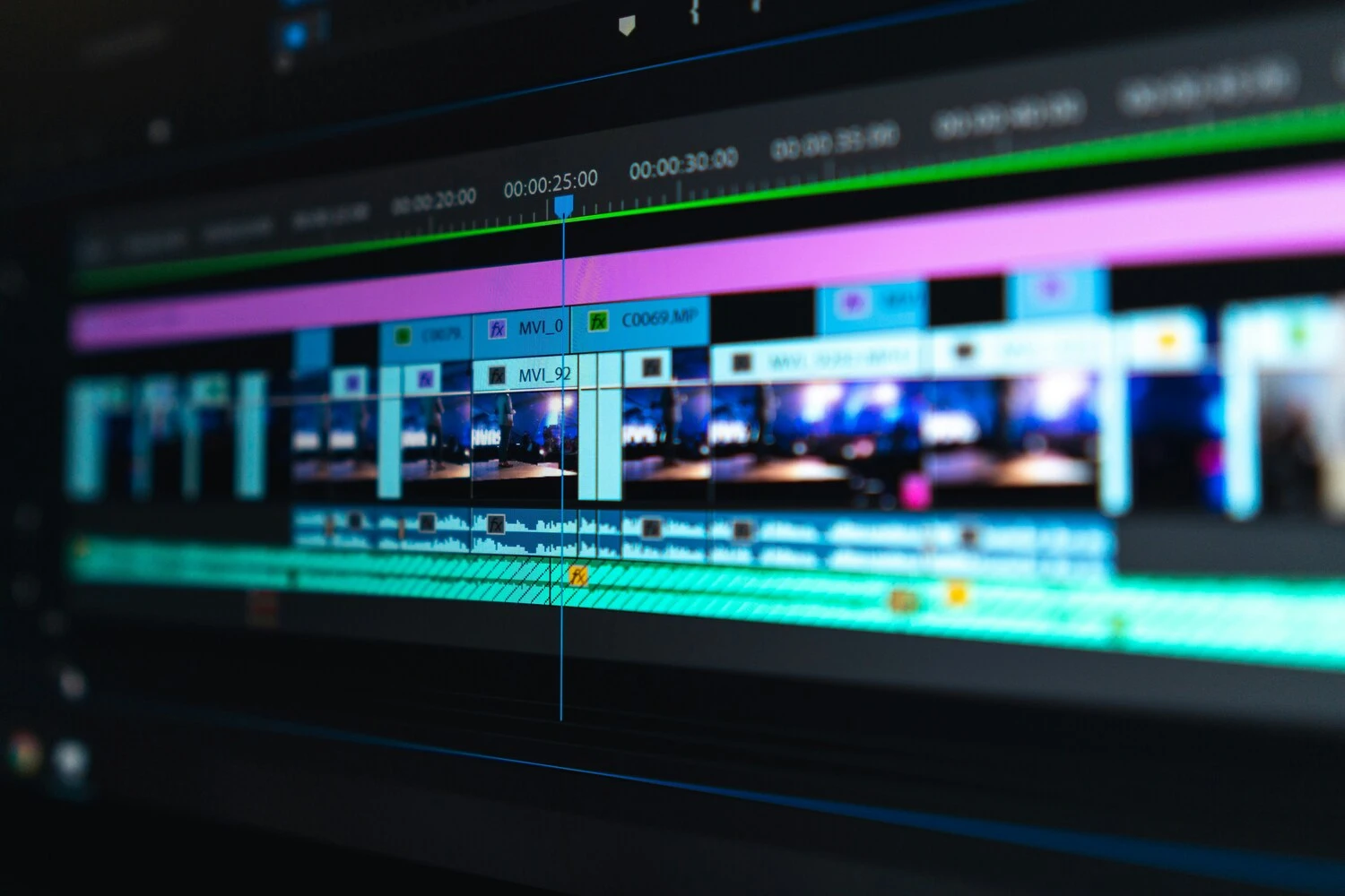 Video editing on a computer