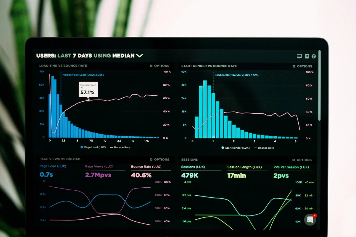 Web application dashboard interface
